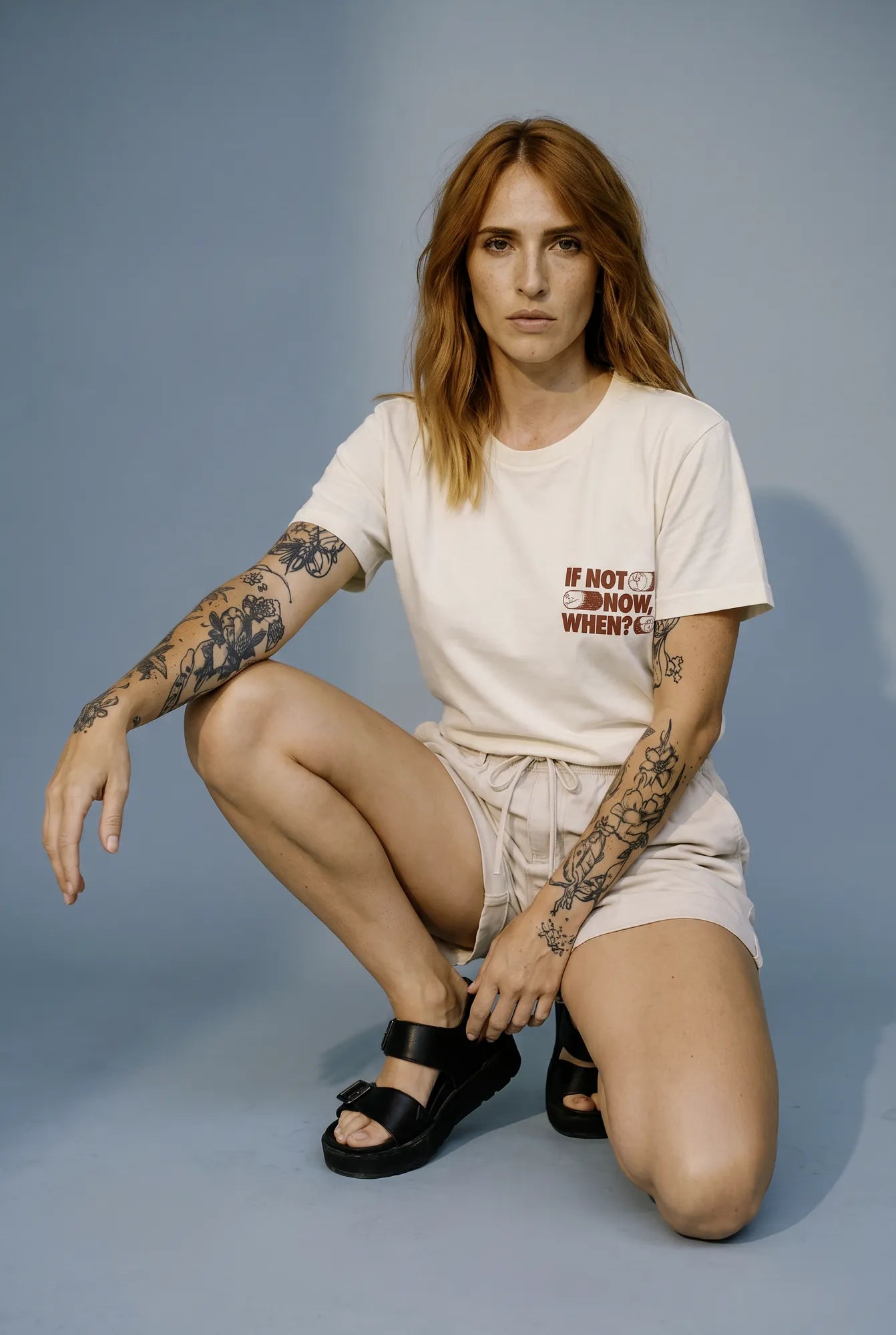 Camiseta Básica If Not Now, When? Feminina Off-White