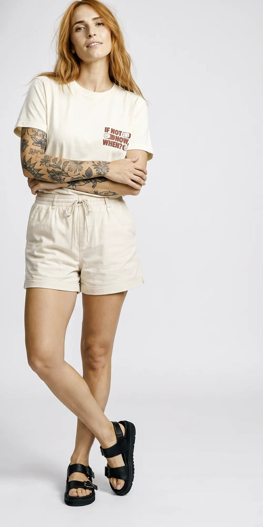 Camiseta Básica If Not Now, When? Feminina Off-White