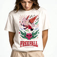 Camiseta Básica It's Called Freefall — Rainbow Kitten Surprise Feminina Off-White