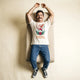Camiseta Básica It's Called Freefall — Rainbow Kitten Surprise Masculina Off-White