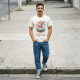 Camiseta Básica It's Called Freefall — Rainbow Kitten Surprise Masculina Off-White