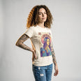 Camiseta Básica Lana Del Rey Feminina Off-White