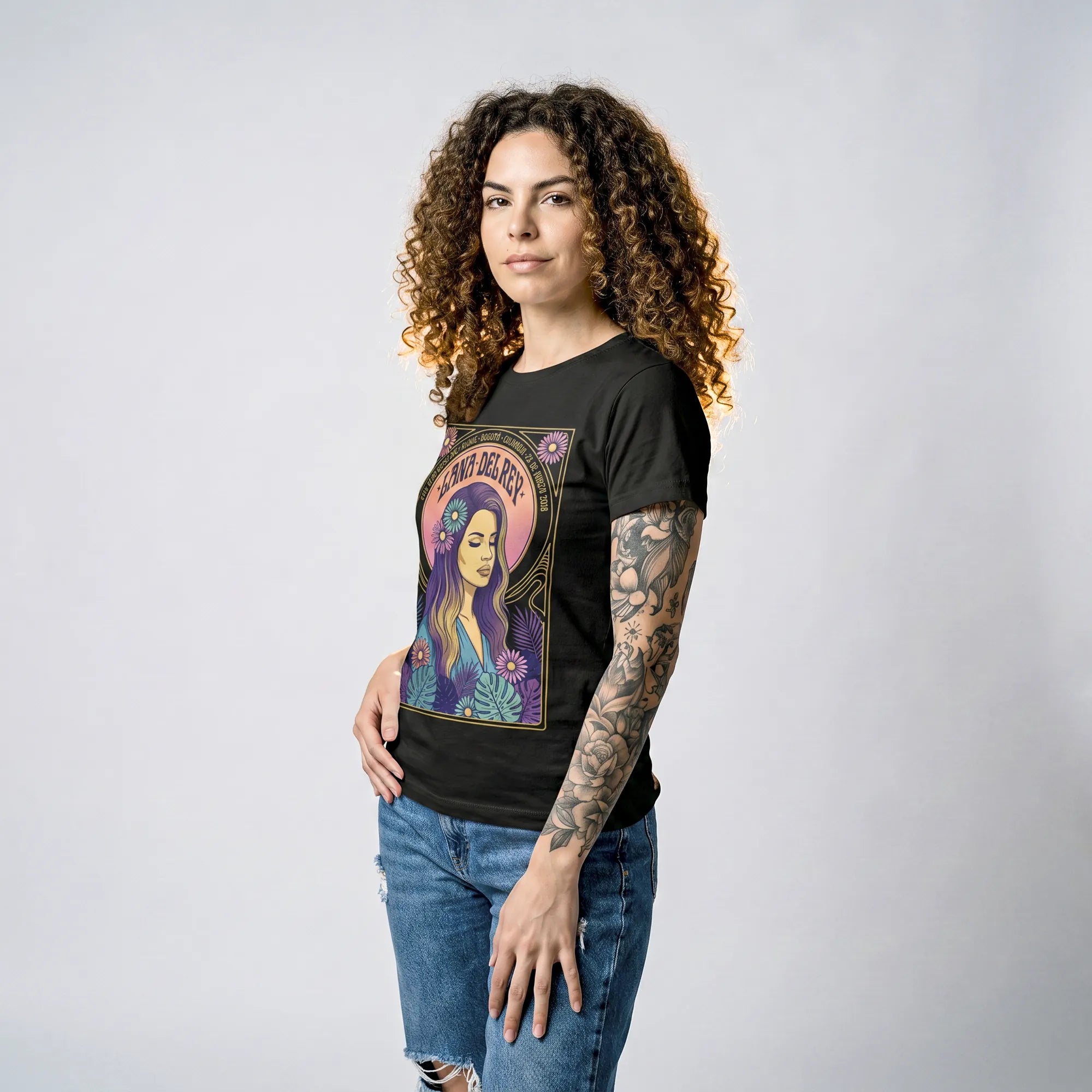 Camiseta Básica Lana Del Rey Feminina Preto