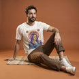 Camiseta Básica Lana Del Rey Masculina Off-White