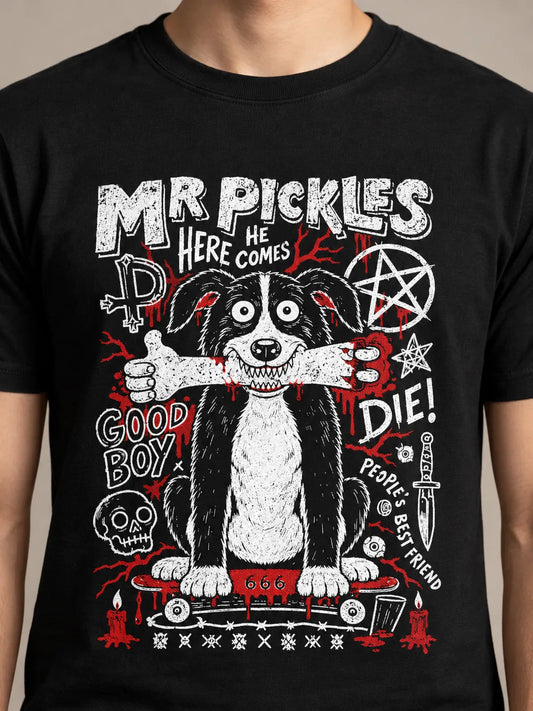 Camiseta Básica Mr. Pickles Masculina Preto