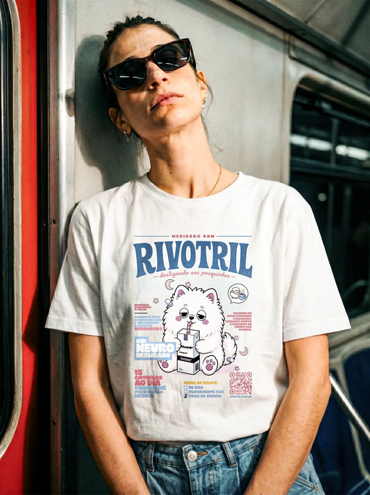 Camiseta Básica Neurodesligado Feminina Off-White