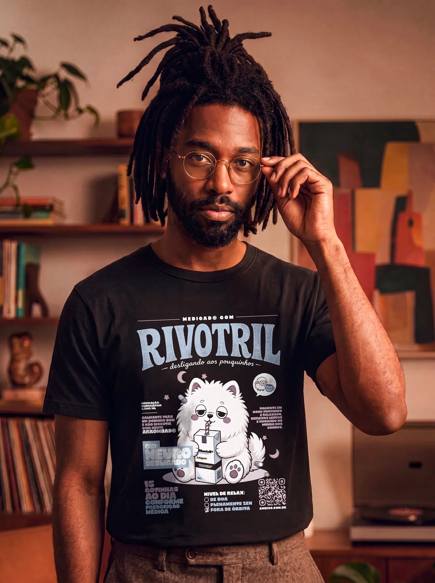 Camiseta Básica Neurodesligado Masculina Preto