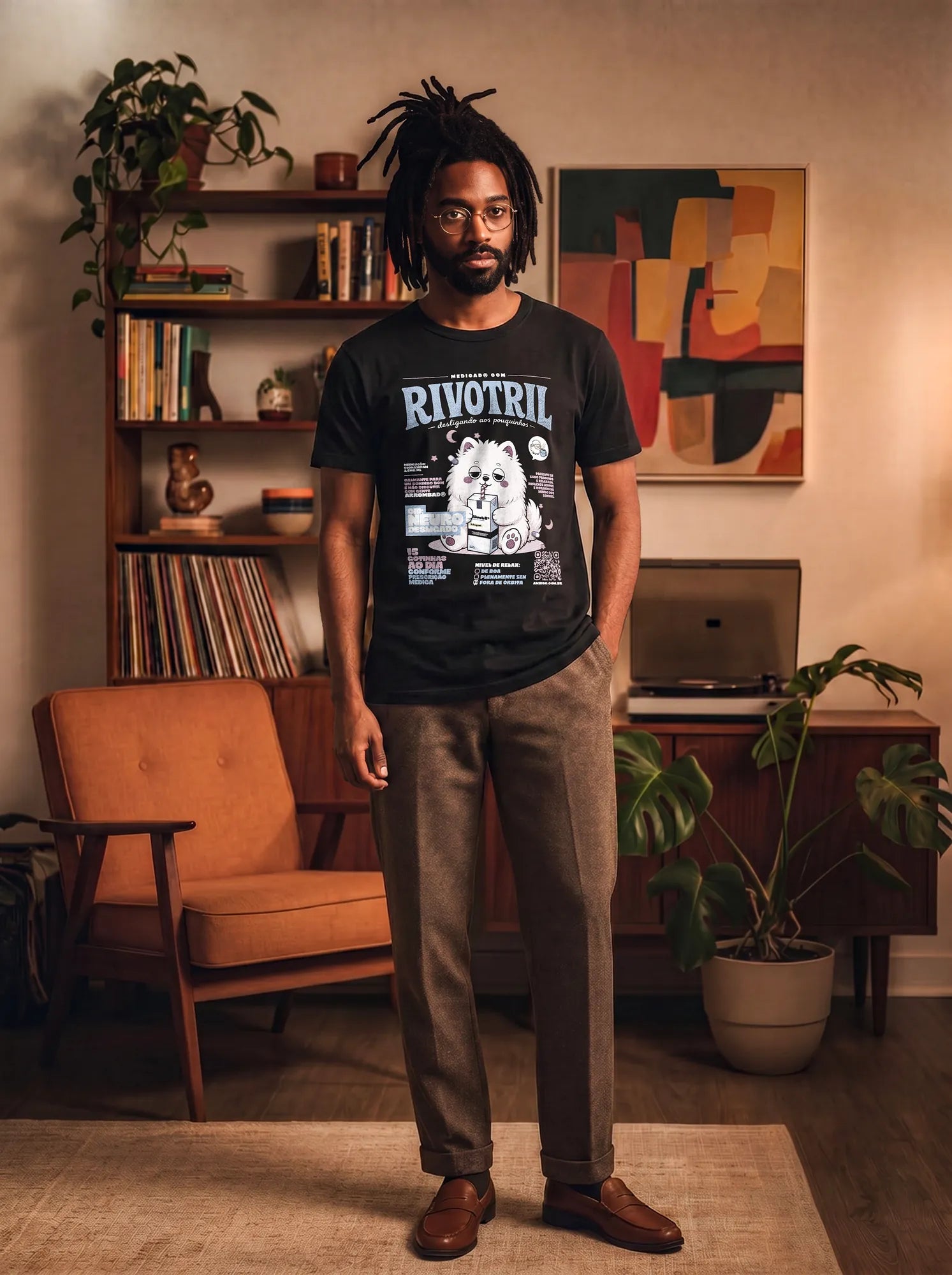 Camiseta Básica Neurodesligado Masculina Preto