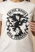 Camiseta Básica No Fue Magia, Fue Terapia Feminina Off-White