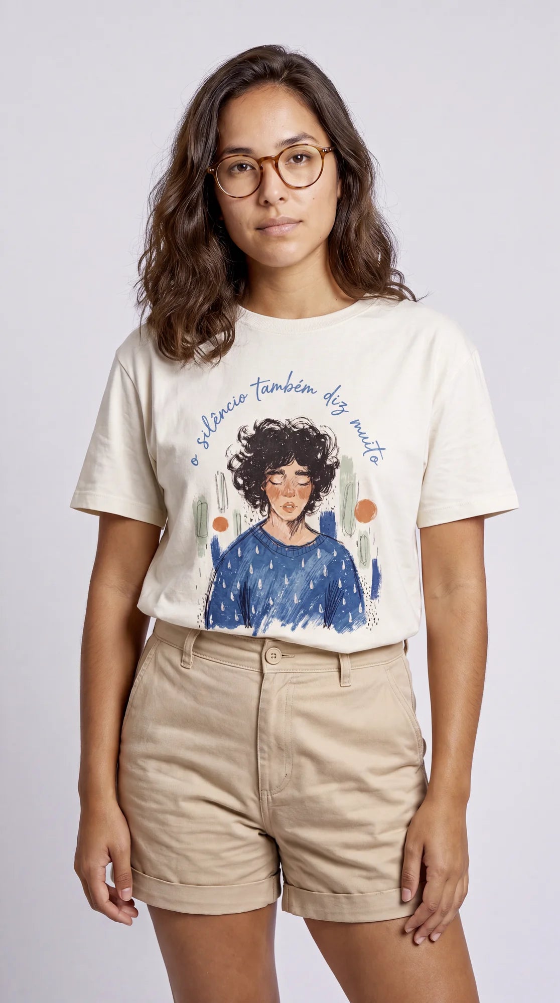 Camiseta Básica O Silêncio Também Diz Muito - Feminina