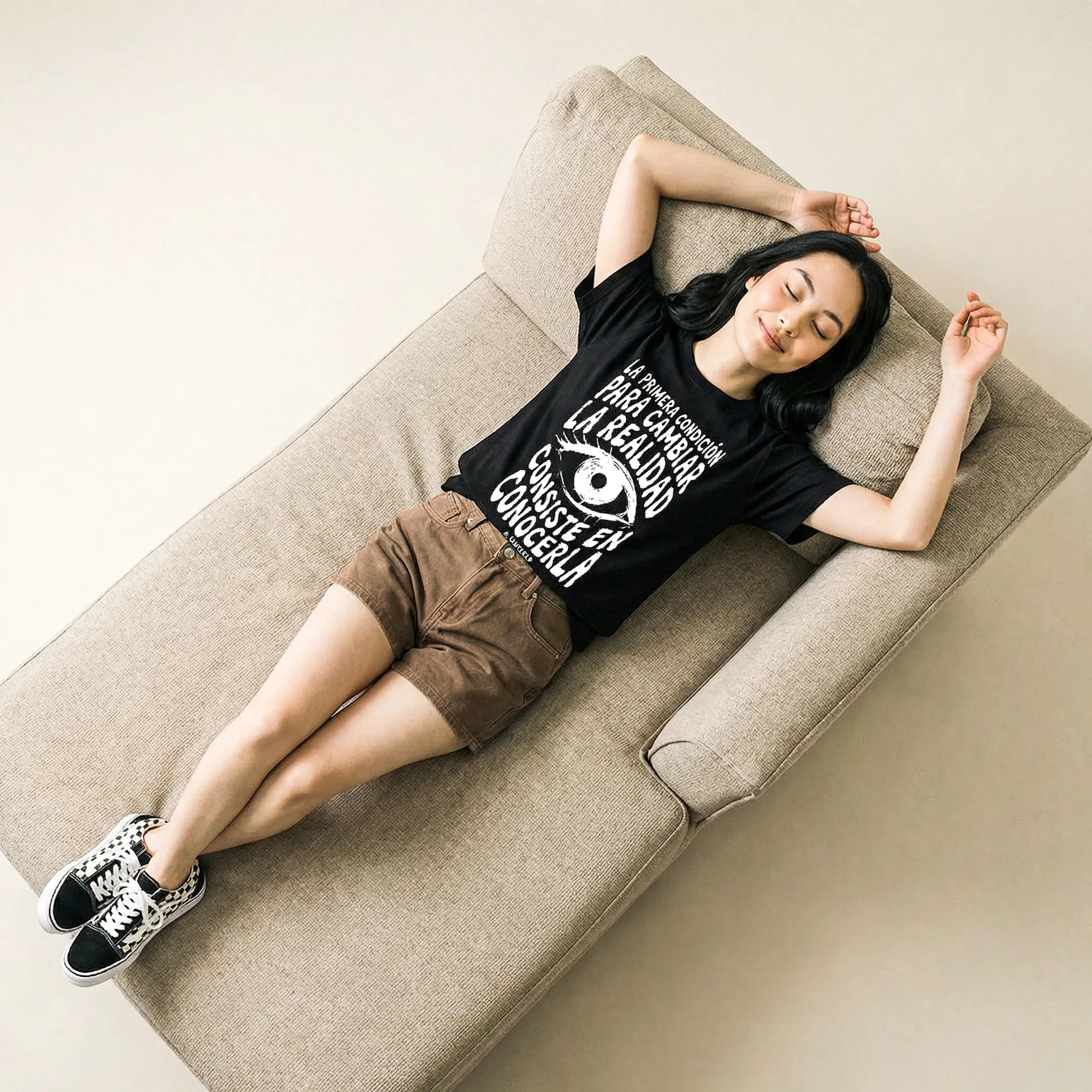 Camiseta Básica Para Cambiar la Realidad Feminina Preto
