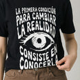 Camiseta Básica Para Cambiar la Realidad Feminina Preto