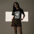 Camiseta Básica Para Cambiar la Realidad Feminina Preto