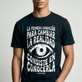 Camiseta Básica Para Cambiar la Realidad Masculina Preto