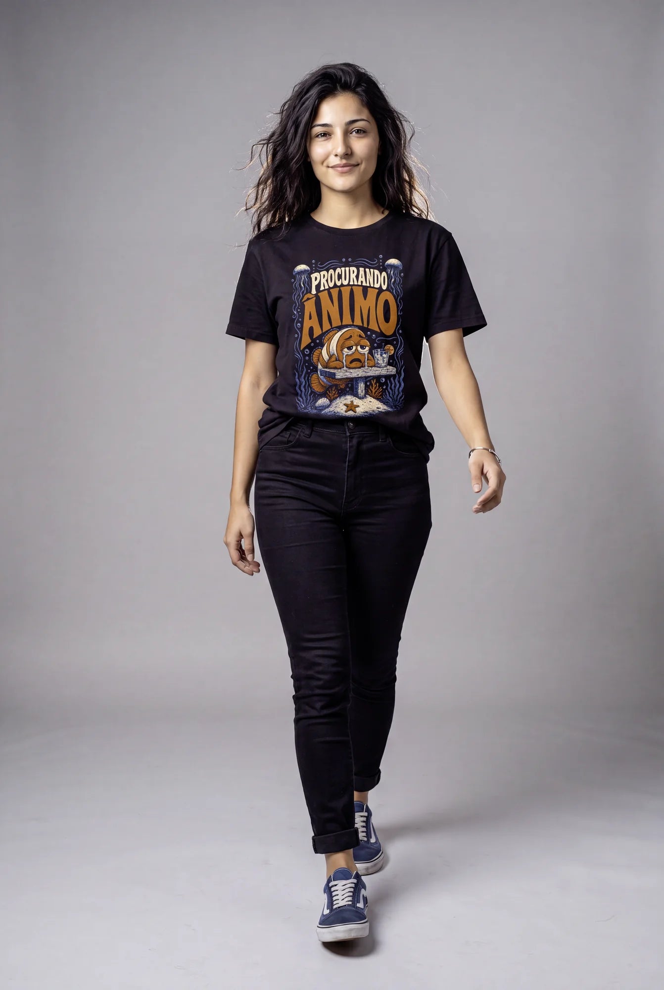 Camiseta Básica Procurando Ânimo - Feminina