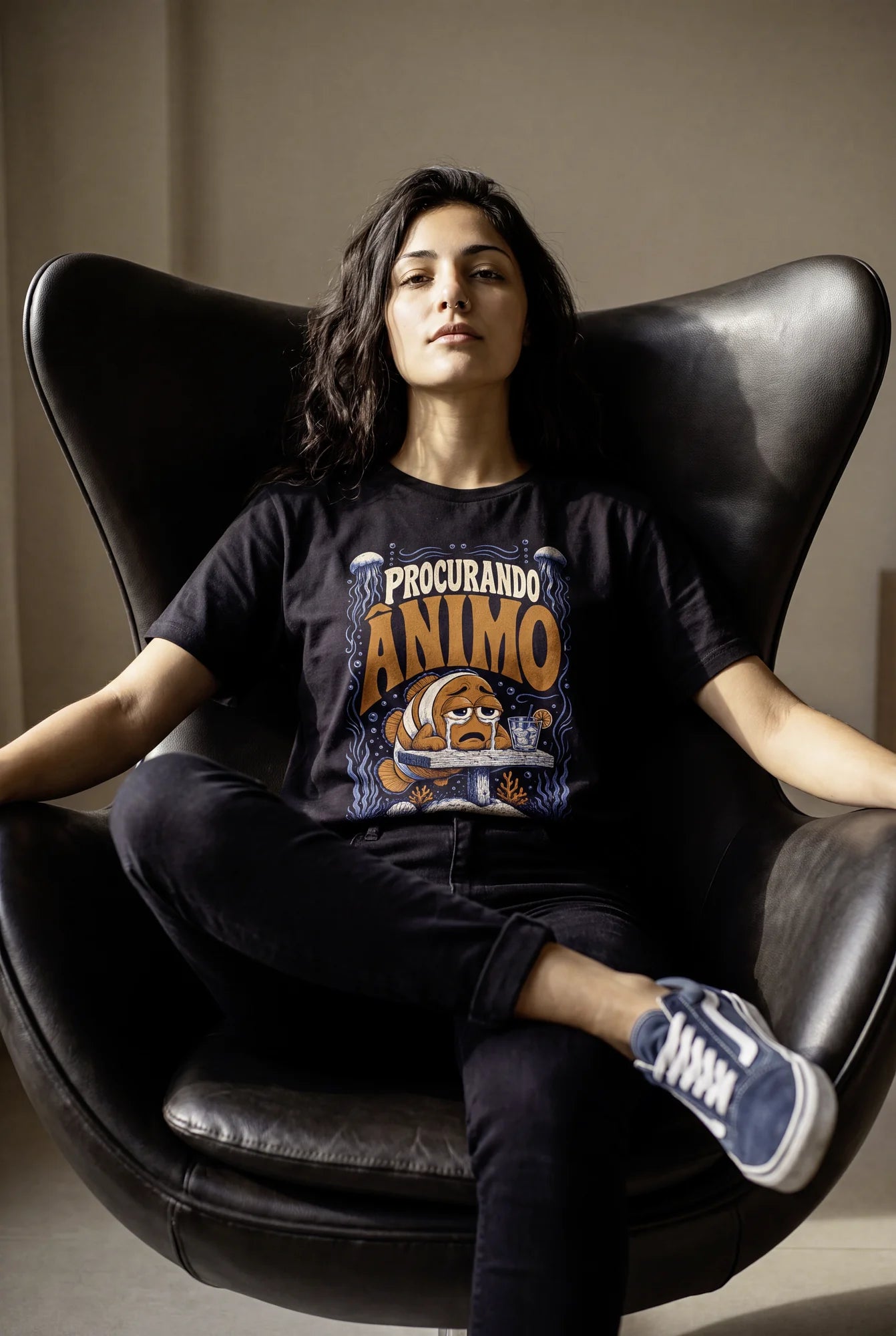 Camiseta Básica Procurando Ânimo - Feminina
