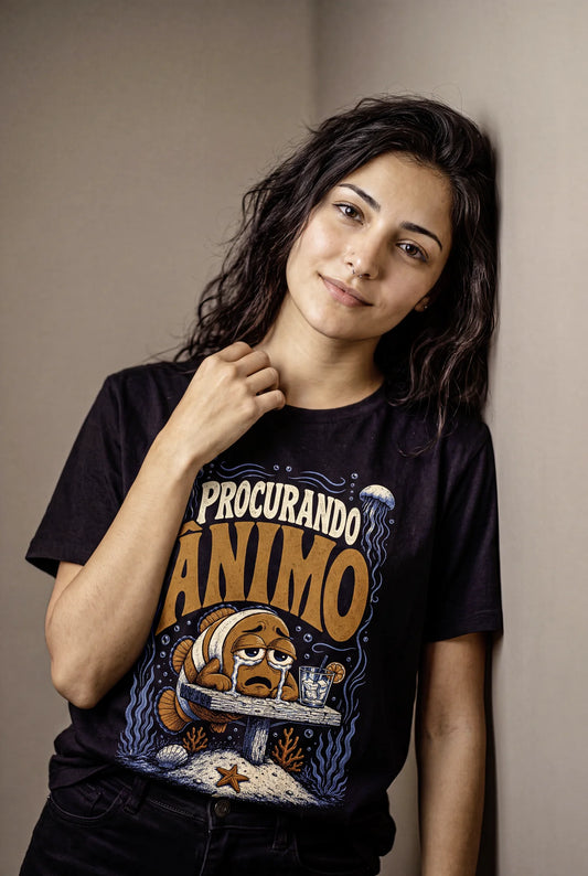 Camiseta Básica Procurando Ânimo - Feminina