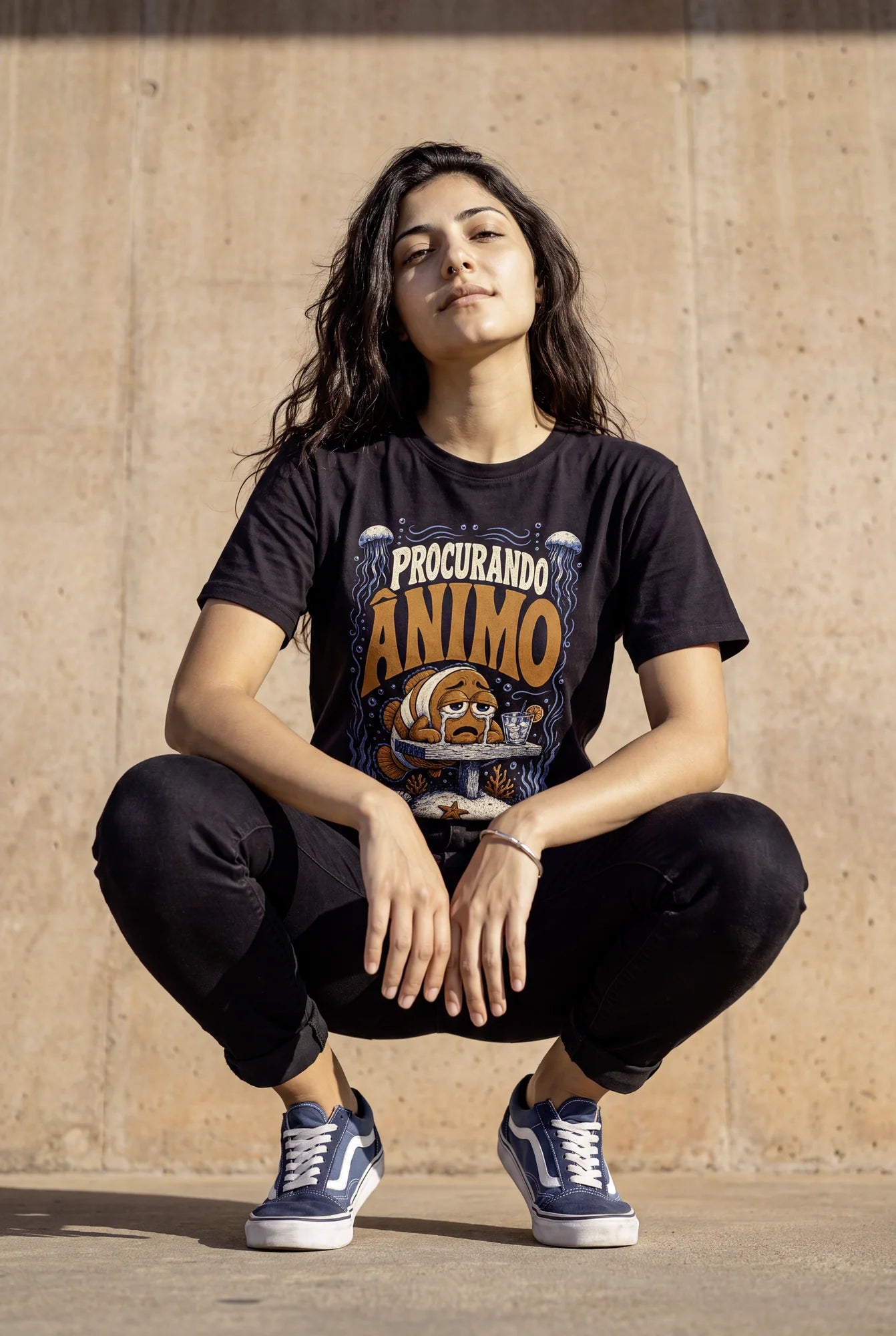 Camiseta Básica Procurando Ânimo - Feminina