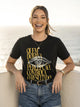 Camiseta Básica Quem Domina a Percepção, Controla o Resultado Feminina Preto