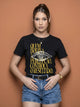 Camiseta Básica Quem Domina a Percepção, Controla o Resultado Feminina Preto
