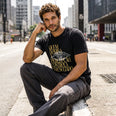 Camiseta Básica Quem Domina a Percepção, Controla o Resultado Masculina Preto