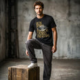Camiseta Básica Quem Domina a Percepção, Controla o Resultado Masculina Preto