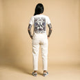 Camiseta Básica Raise Hell Sleep Well Feminina Off-White