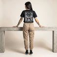Camiseta Básica Raise Hell Sleep Well Feminina Preto