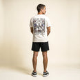 Camiseta Básica Raise Hell Sleep Well Masculina Off-White