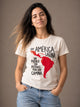 Camiseta Básica Soy América Latina Feminina Off-White