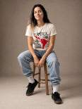 Camiseta Básica Soy América Latina Feminina Off-White