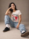 Camiseta Básica Soy América Latina Feminina Off-White