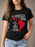 Camiseta Básica Soy América Latina Feminina Preto