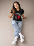 Camiseta Básica Soy América Latina Feminina Preto