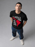 Camiseta Básica Soy América Latina Masculina Preto