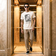 Camiseta Básica Stay Positive Masculina Off-White