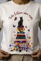 Camiseta Básica Toda Leitura Abre Asas Feminina Off-White