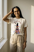 Camiseta Básica Toda Leitura Abre Asas Feminina Off-White