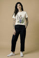 Camiseta Básica Vivir y Luchar por Vivir Feminina Off-White
