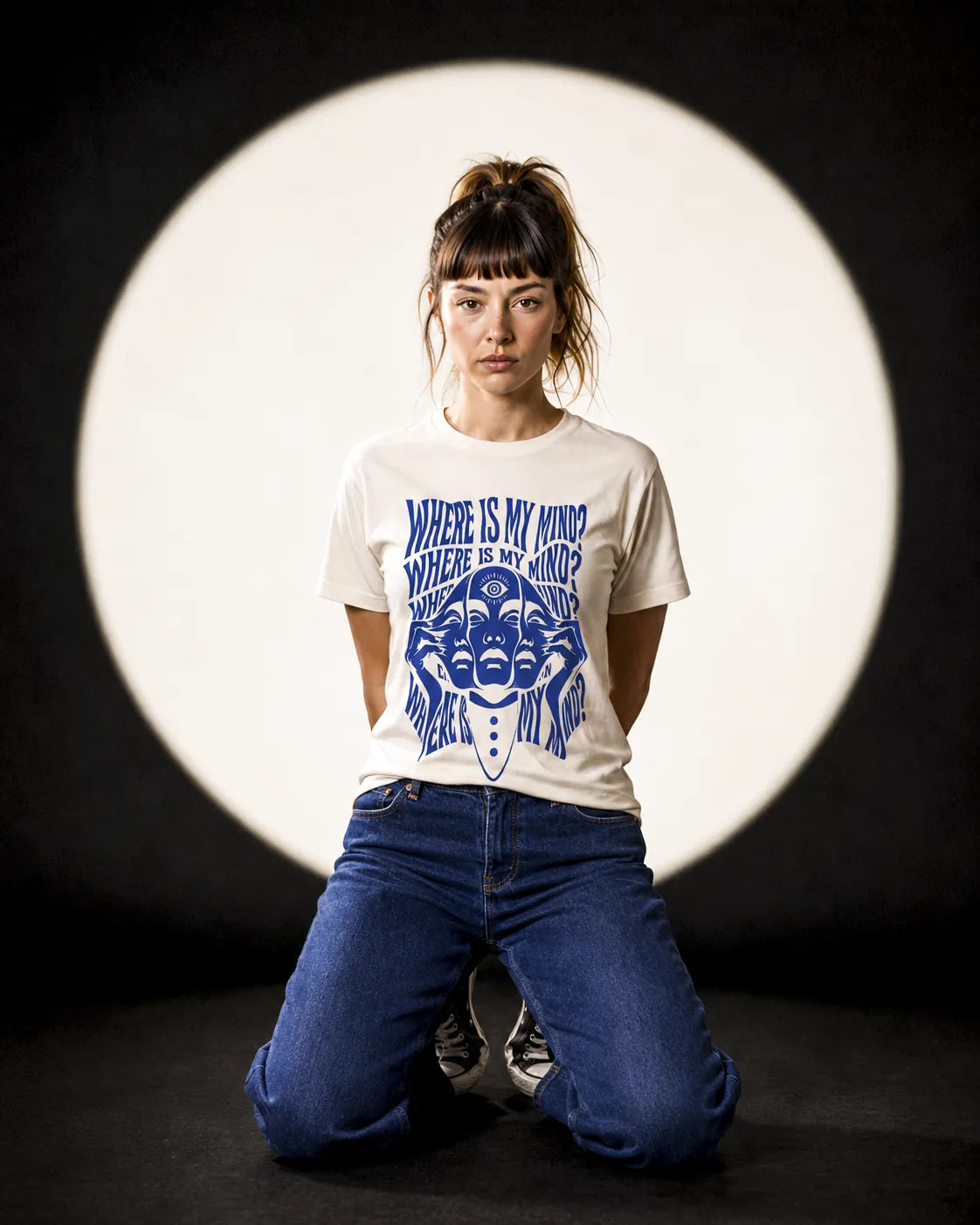Camiseta Básica Where Is My Mind Feminina Off-White