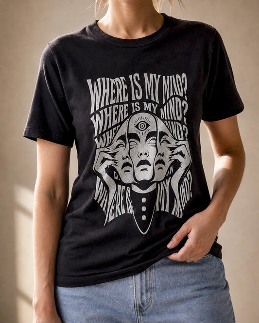 Camiseta Básica Where Is My Mind Feminina Preto