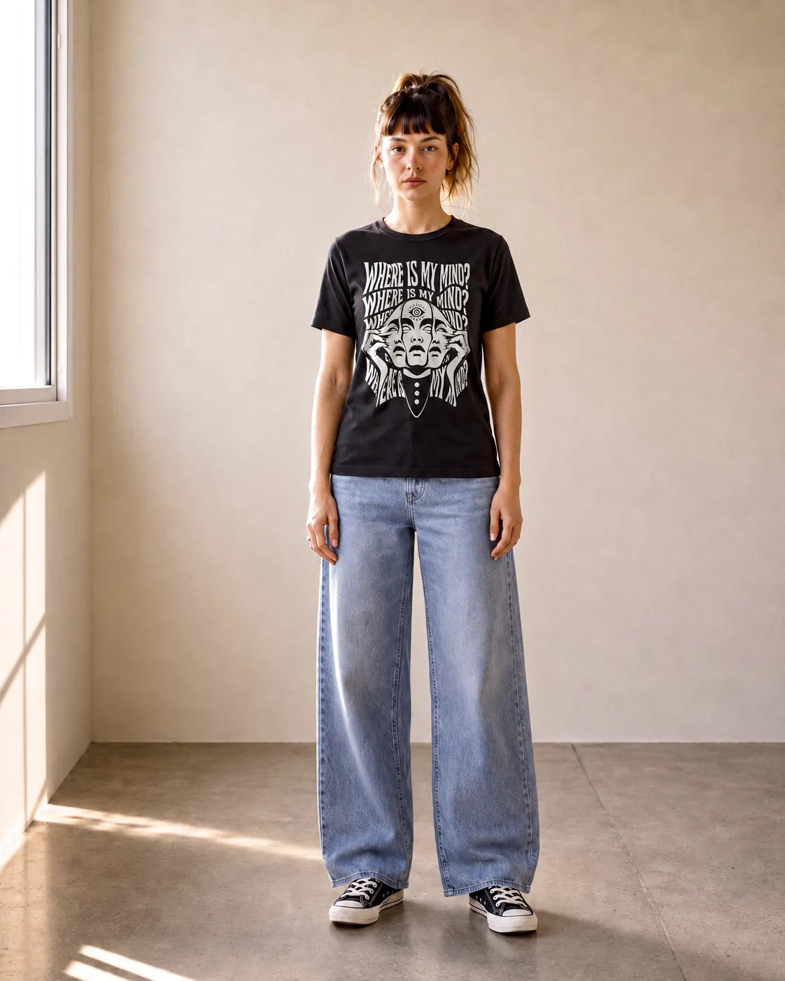 Camiseta Básica Where Is My Mind Feminina Preto