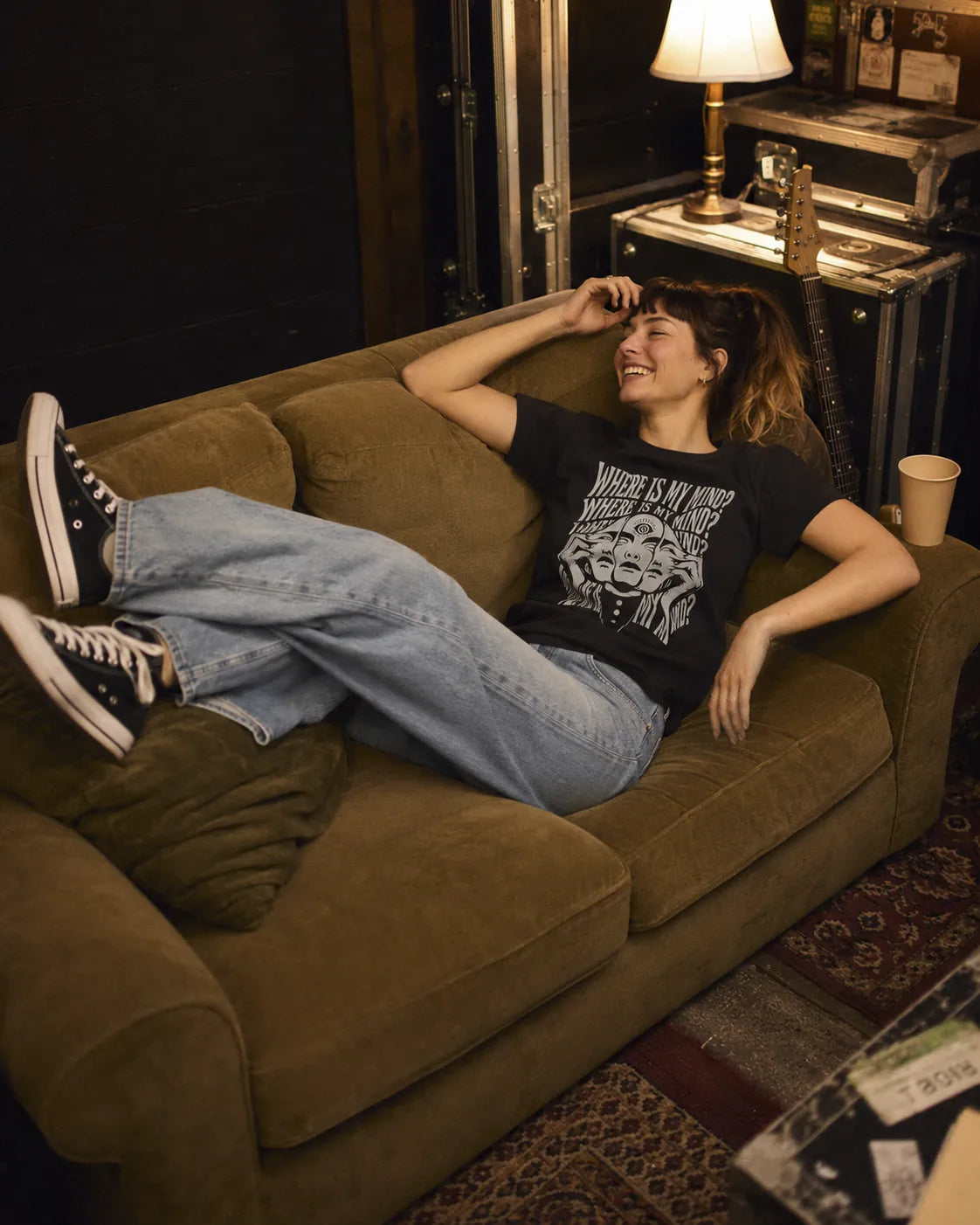 Camiseta Básica Where Is My Mind Feminina Preto