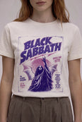 Camiseta Básica World Tour 1973 Feminina Off-White
