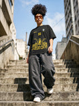 Camiseta Oversized 10 da Favela Sabotage Feminina Preto