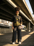 Camiseta Oversized 10 da Favela Sabotage Feminina Preto