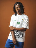 Camiseta Oversized 10 da Favela Sabotage Masculina Off-White