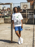 Camiseta Oversized 10 da Favela Sabotage Masculina Off-White