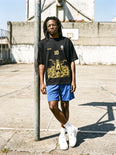 Camiseta Oversized 10 da Favela Sabotage Masculina Preto