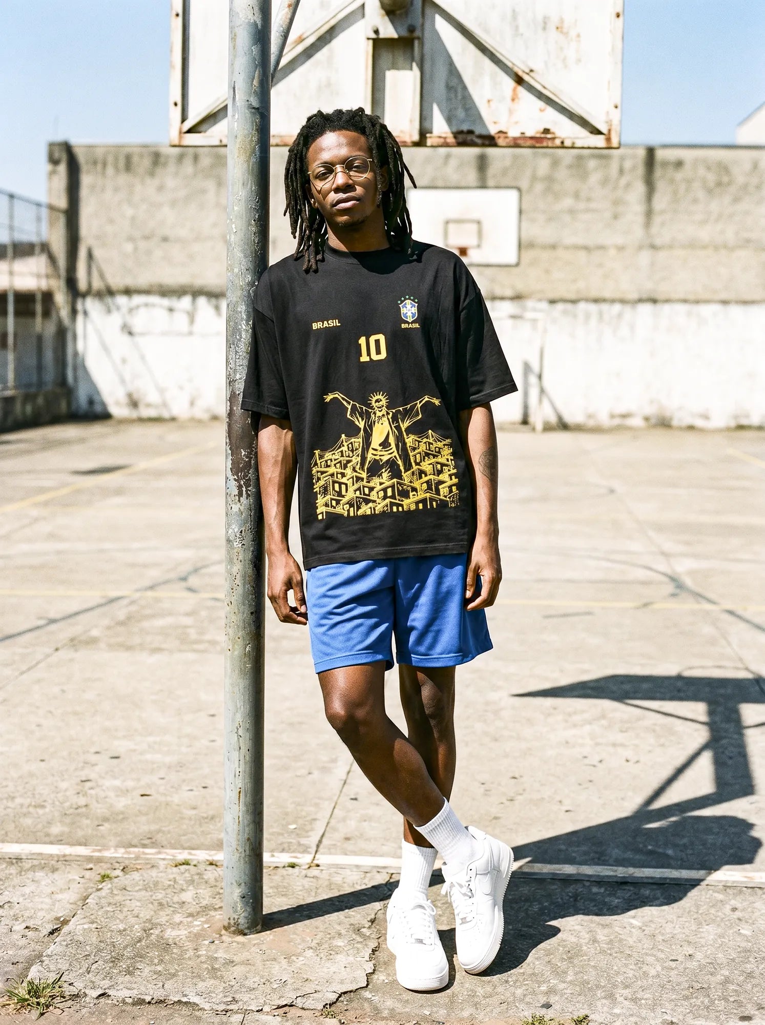 Camiseta Oversized 10 da Favela Sabotage Masculina Preto